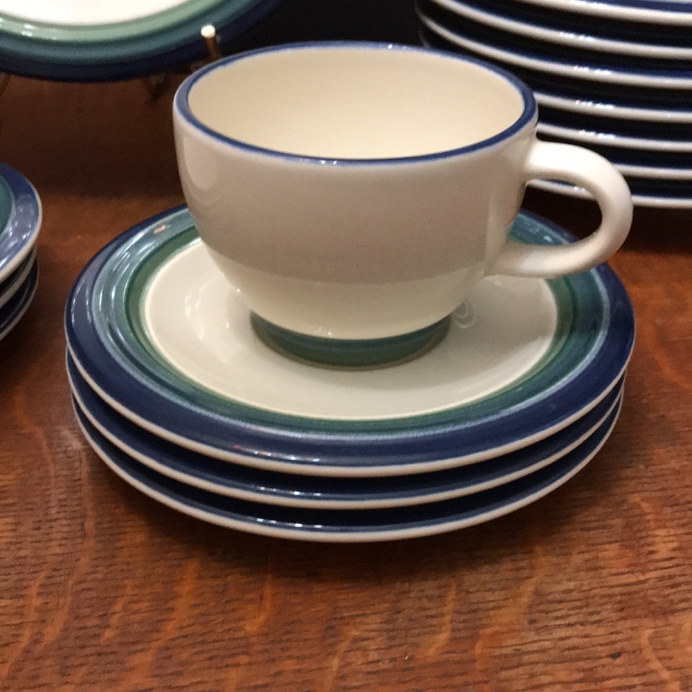 Pfaltzgraff Ocean Breeze Cup & Saucers